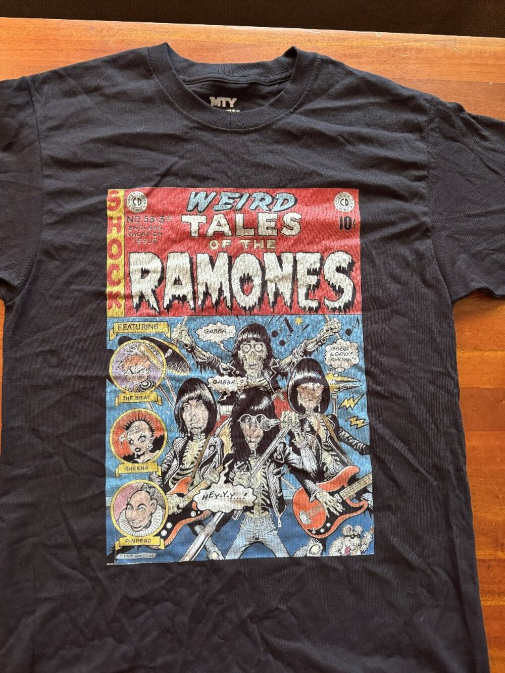Ramones Weird Tales Graphic T-Shirt Men's Medium Black Punk